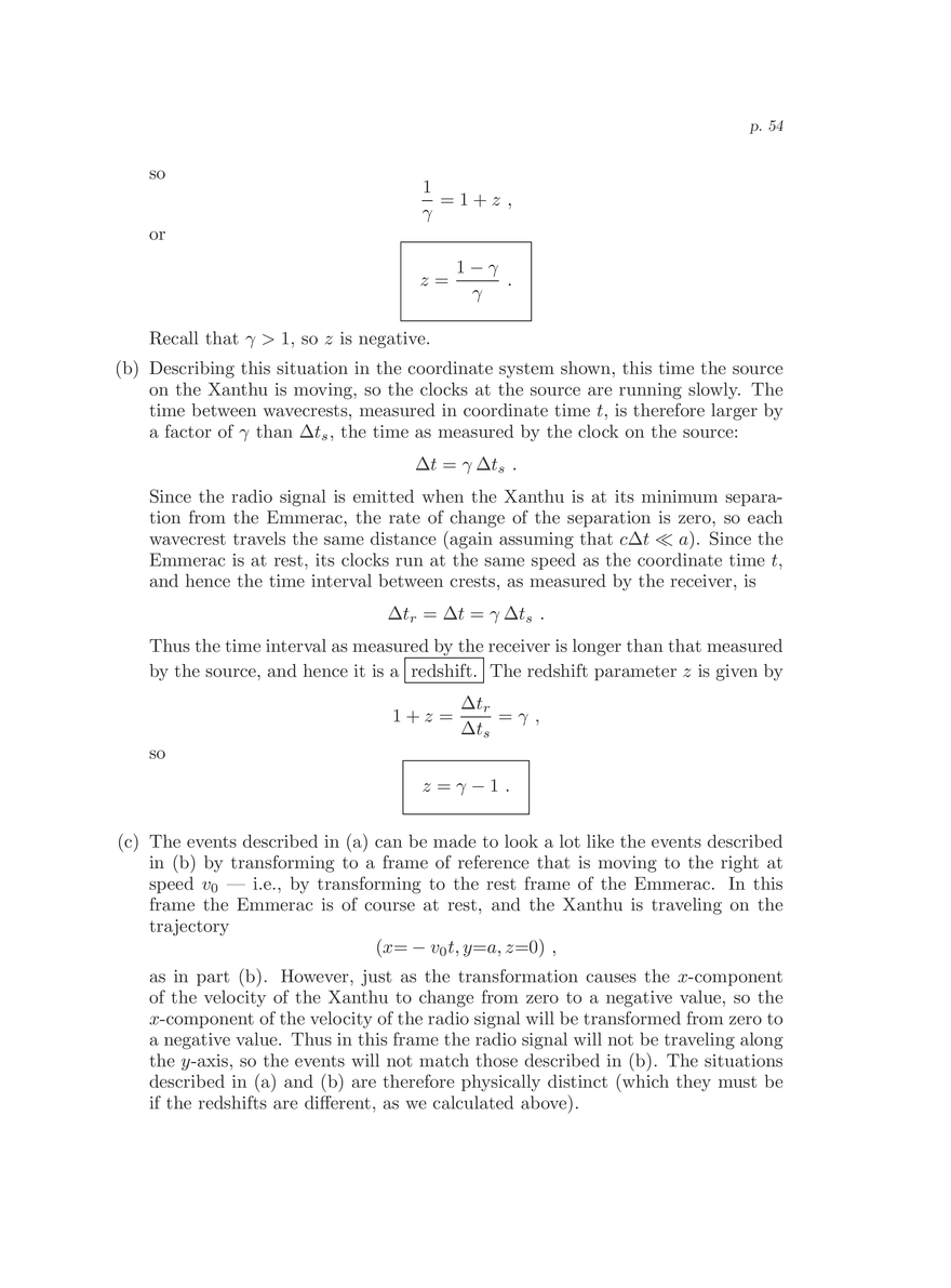 8.286 The Early Universe, Review Problems for Quiz I - Page 50