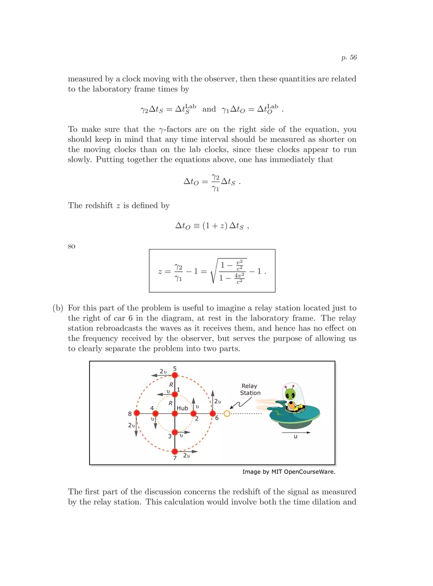 8.286 The Early Universe, Review Problems for Quiz I - Page 52