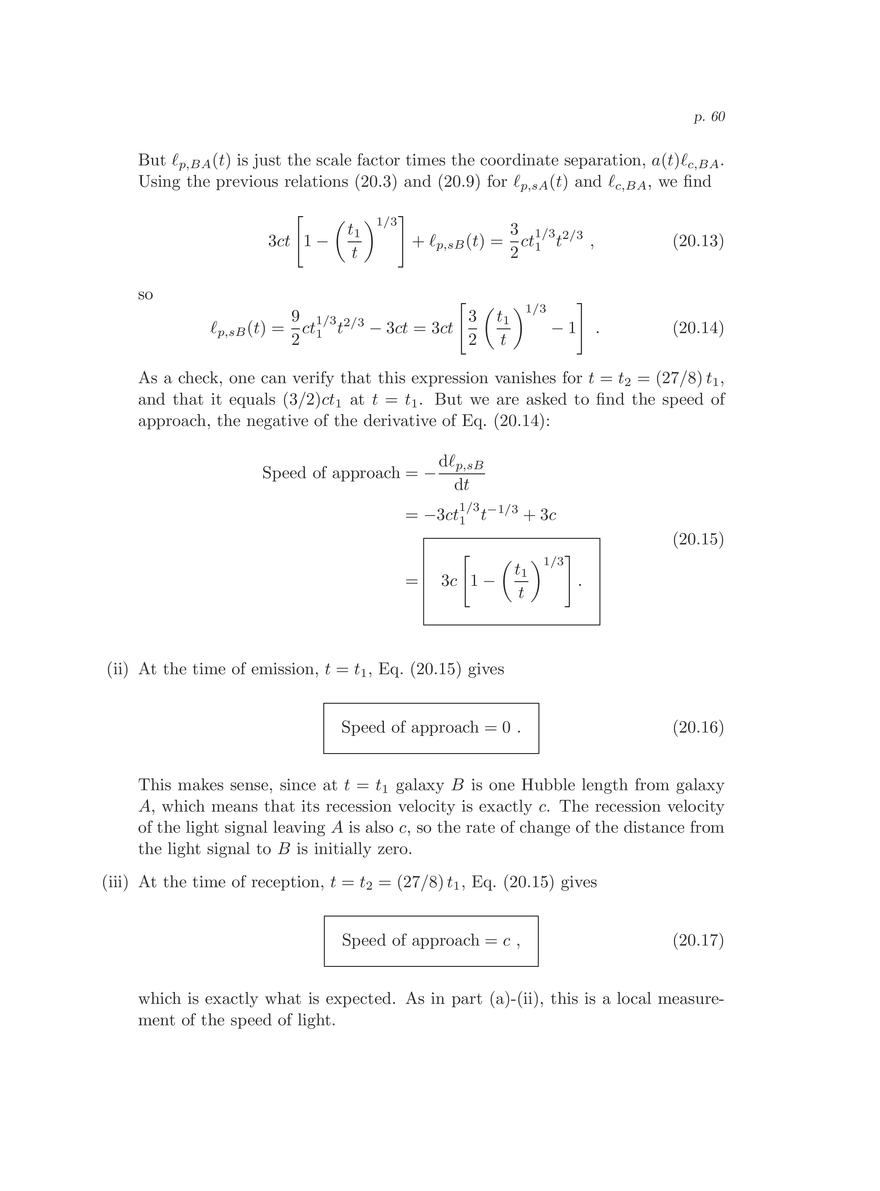 8.286 The Early Universe, Review Problems for Quiz I - Page 56