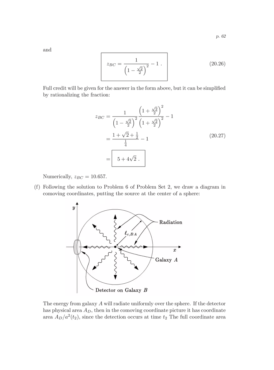 8.286 The Early Universe, Review Problems for Quiz I - Page 59