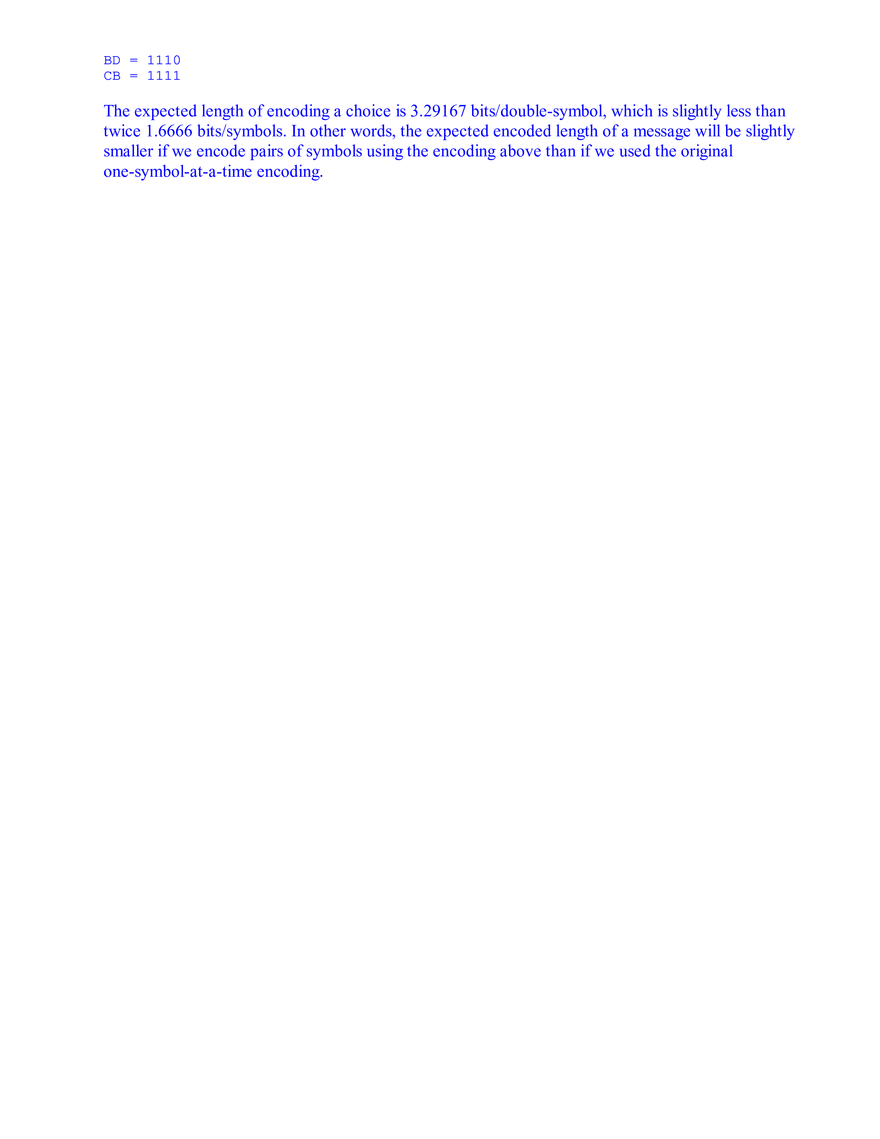6.02 Practice Problems: Information, Entropy, & Source Coding (Solutions) - Page 7