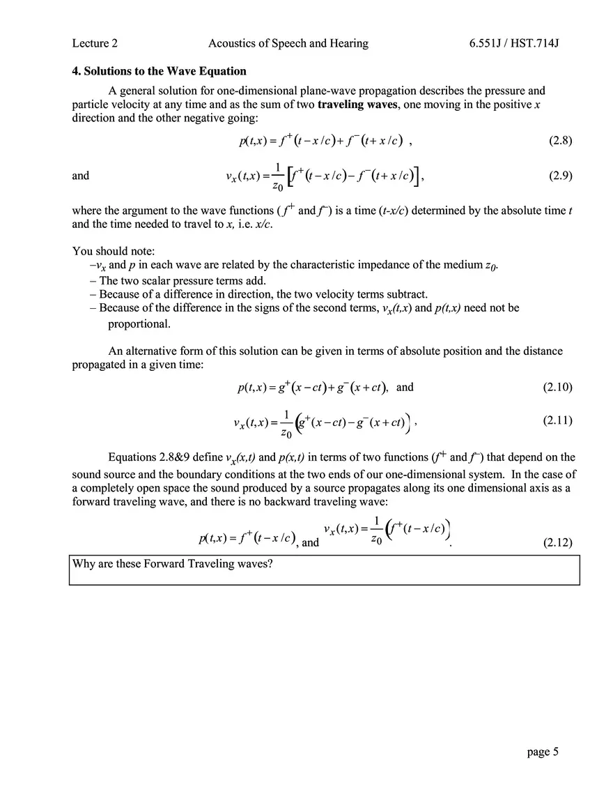 One-Dimensional 'Traveling Waves' - Page 8