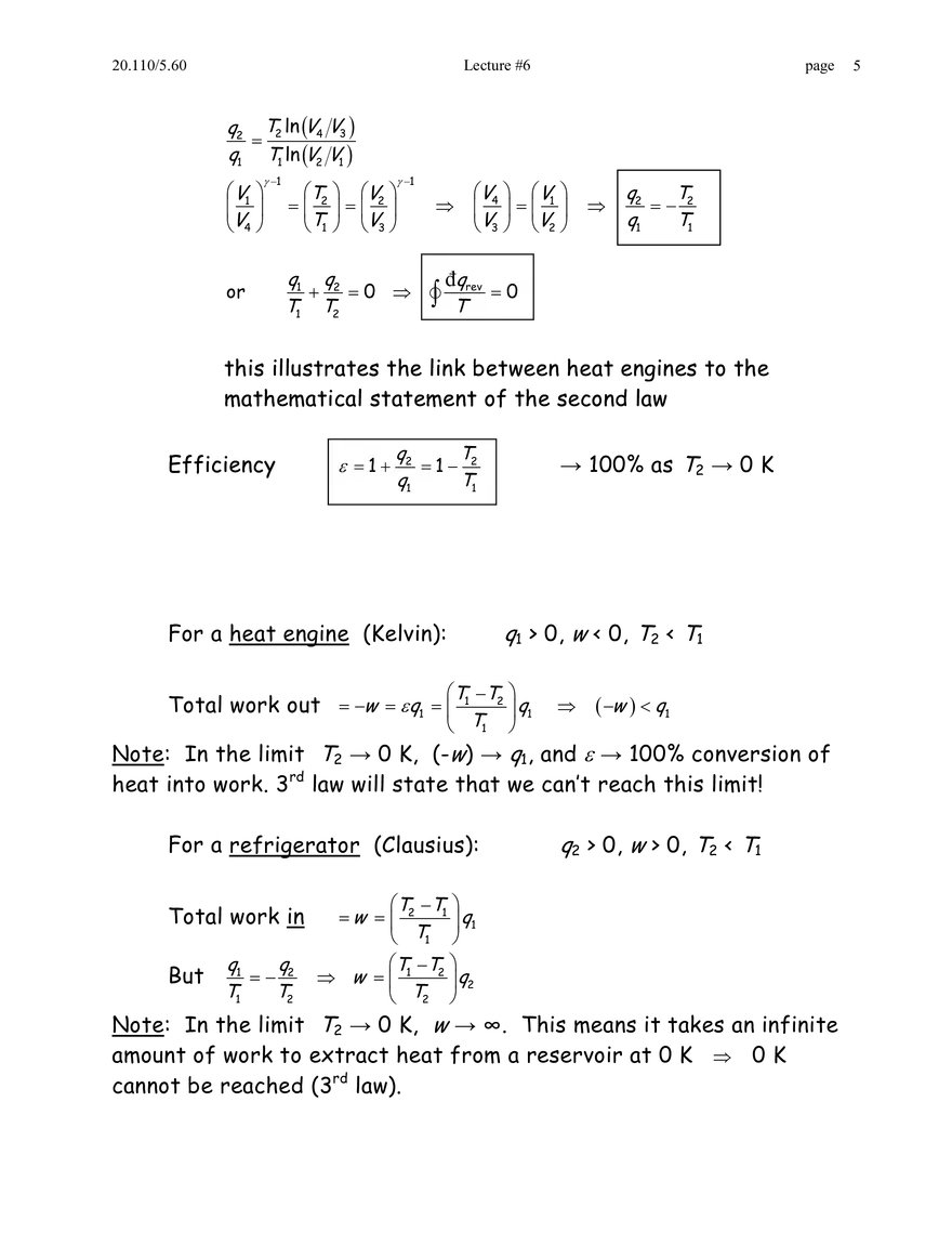 2nd Law; Entropy (Boltzmann and Clausius) - Page 5