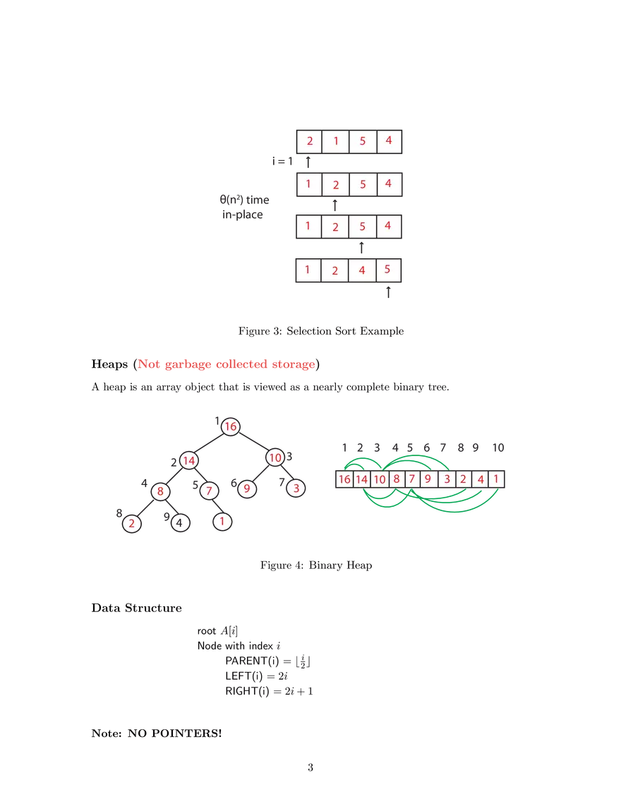 Lecture 8: Sorting I - Heaps - Page 3
