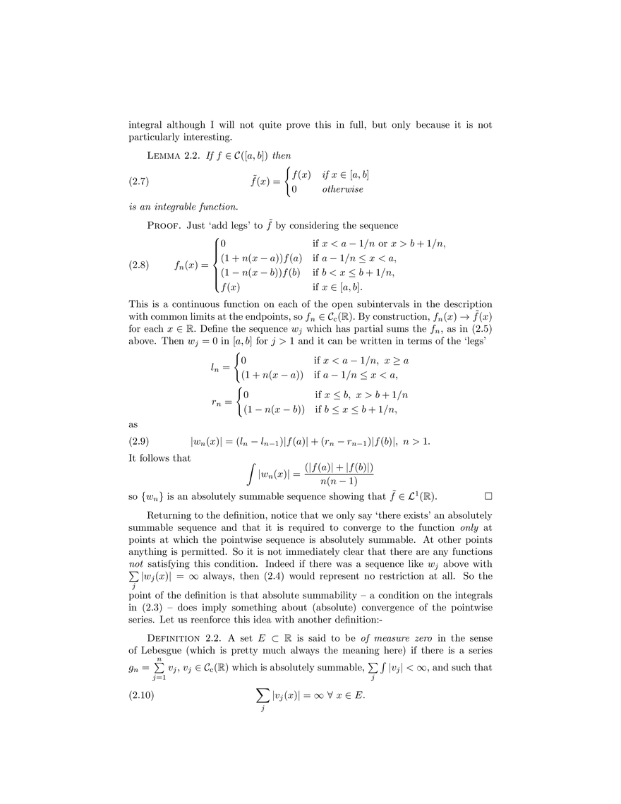 The Lebesgue Integral - Page 13