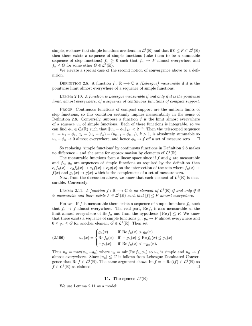 The Lebesgue Integral - Page 16
