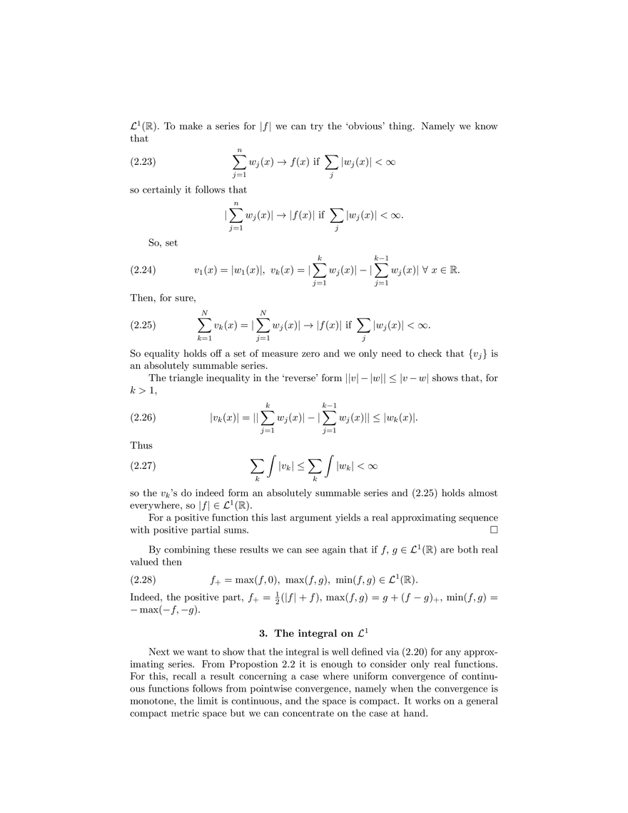 The Lebesgue Integral - Page 25