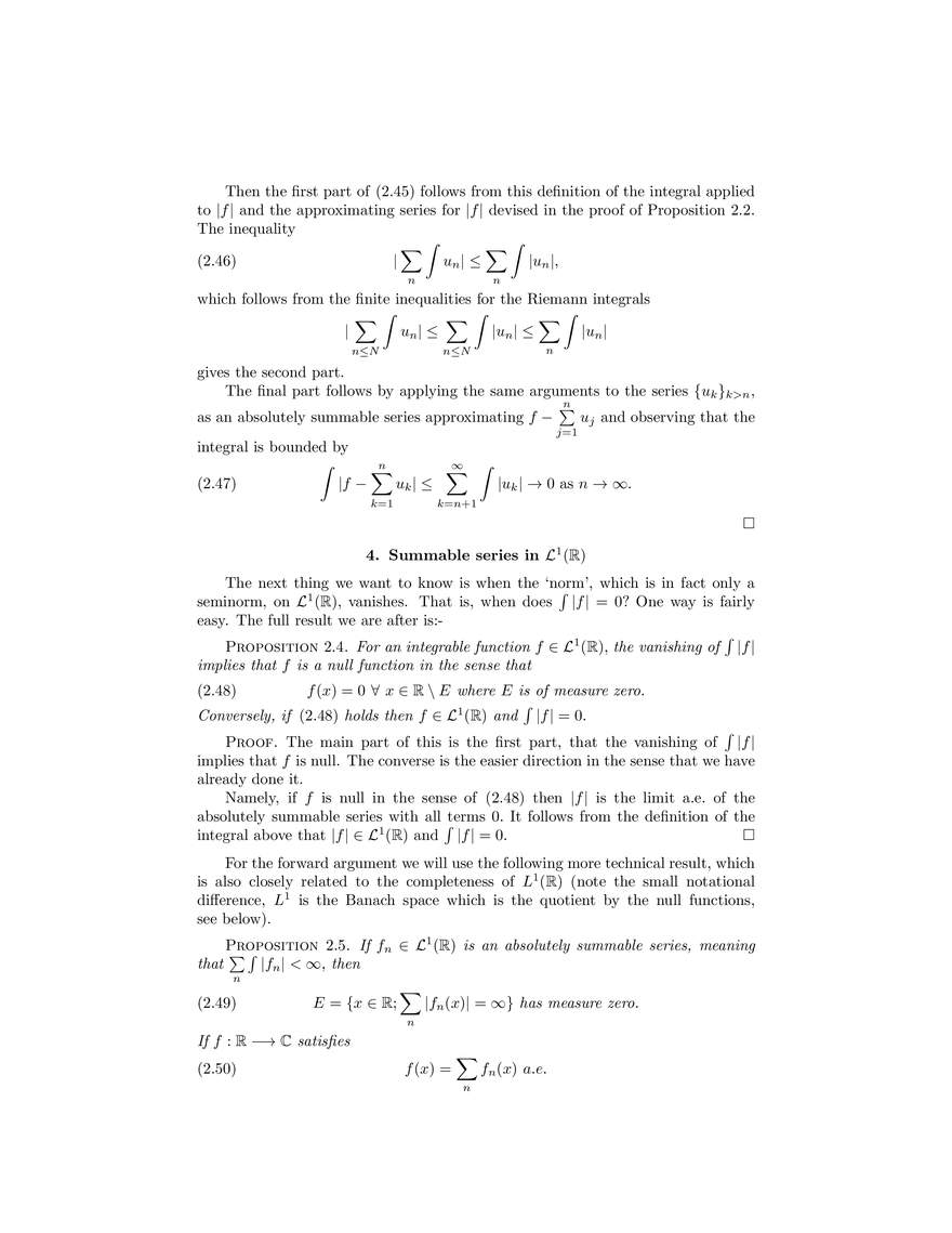 The Lebesgue Integral - Page 3