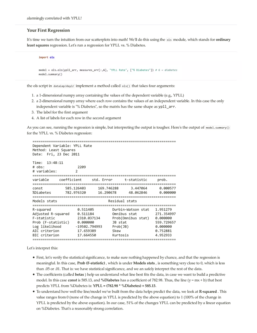 Day 3 Lab (Cont.): Regression - Page 4