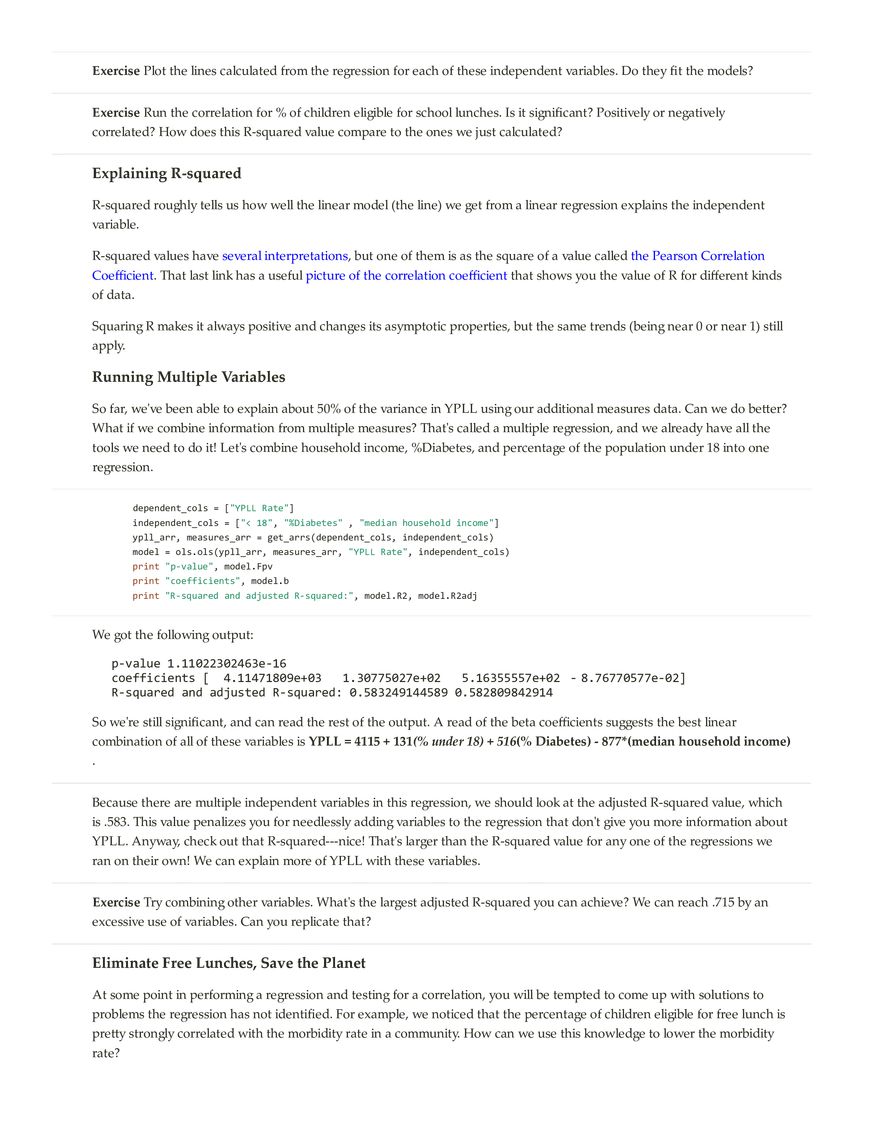 Day 3 Lab (Cont.): Regression - Page 6