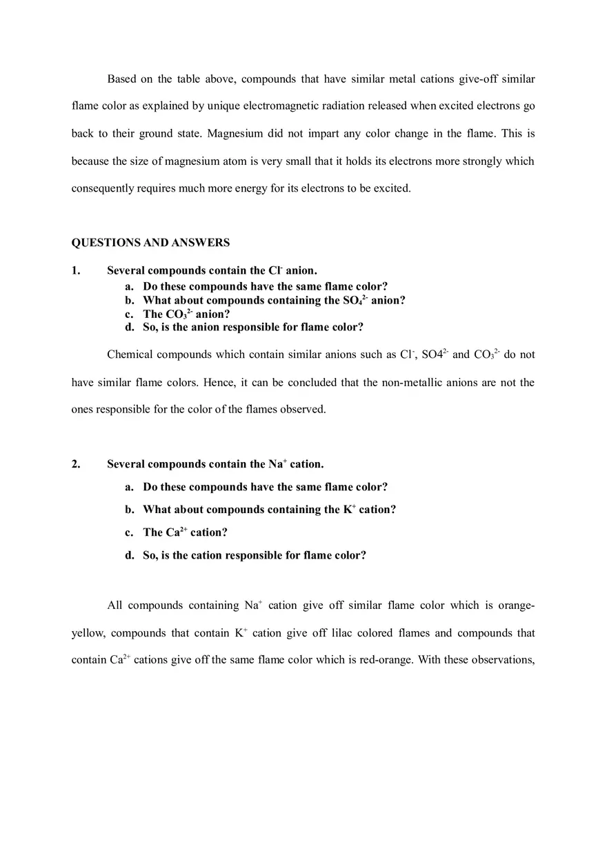 Flame Test Lab Report - Page 4