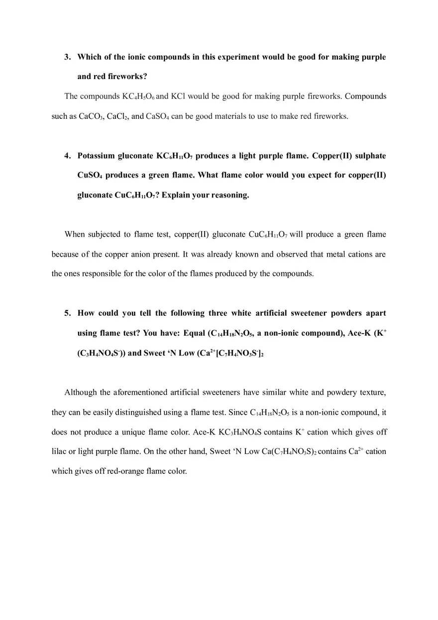 Flame Test Lab Report - Page 6