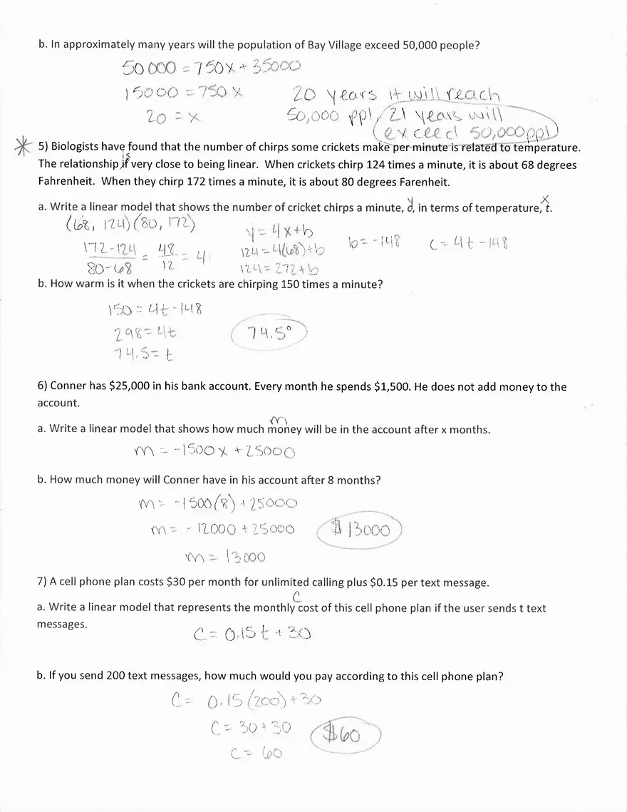 Word Problem Practice Answer Key - Page 2