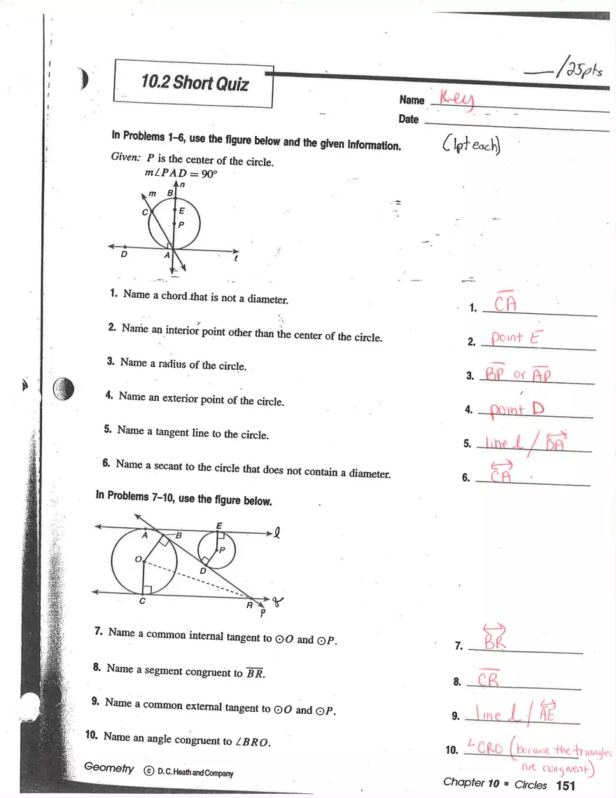 Tangents to Circles - Page 3