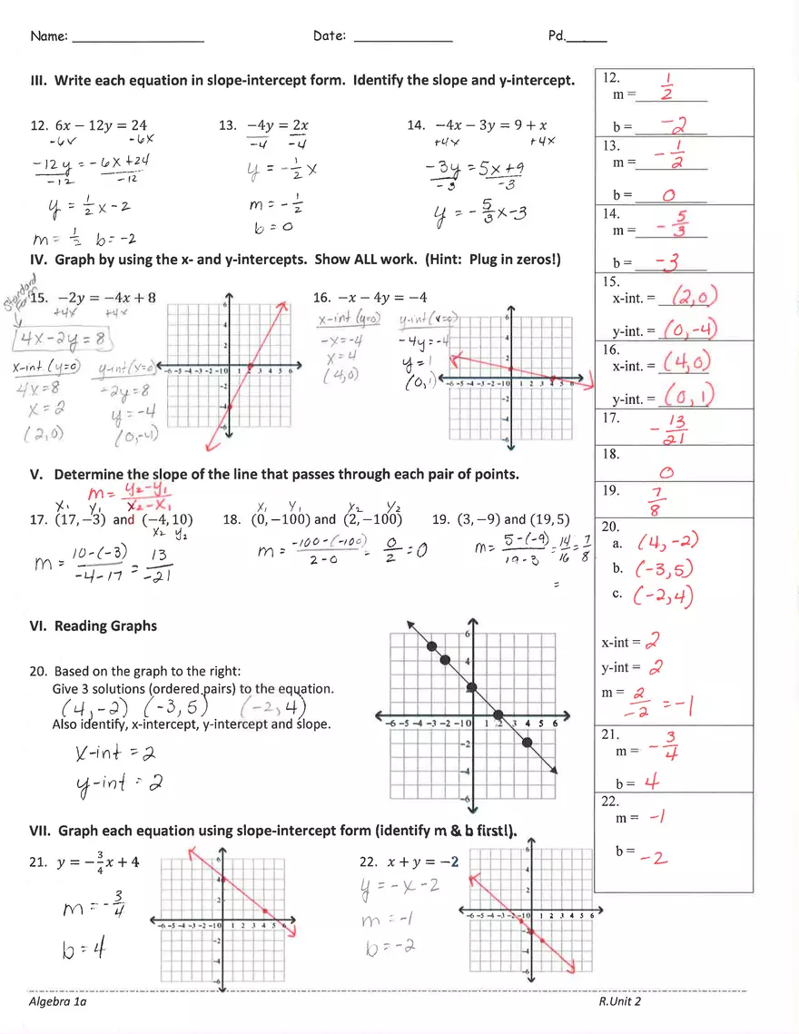 Graphing Linear Equations and Inequalities - Page 2