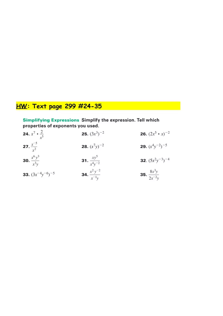 Simplifying Radicals with Class Notes - Page 2