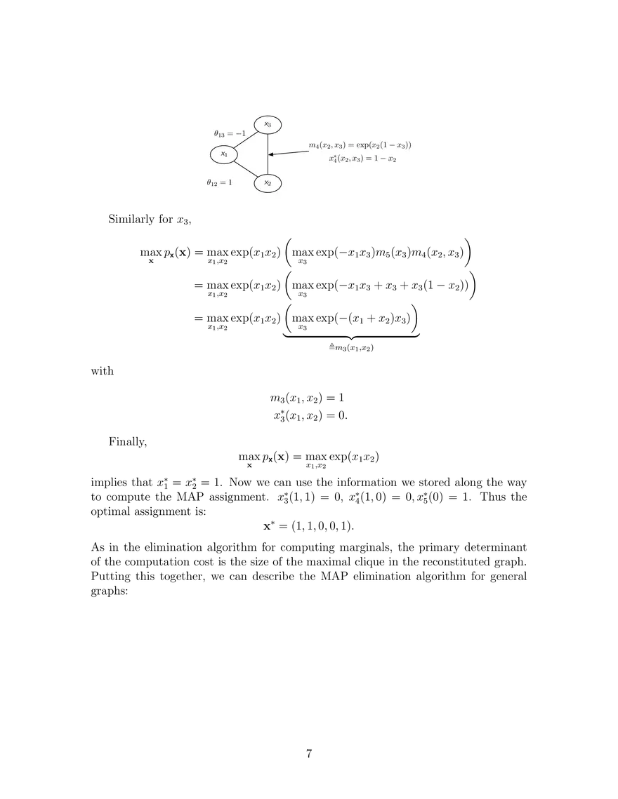 Sum-Product on Factor Tree Graphs, MAP Elimination Algorithm - Page 7