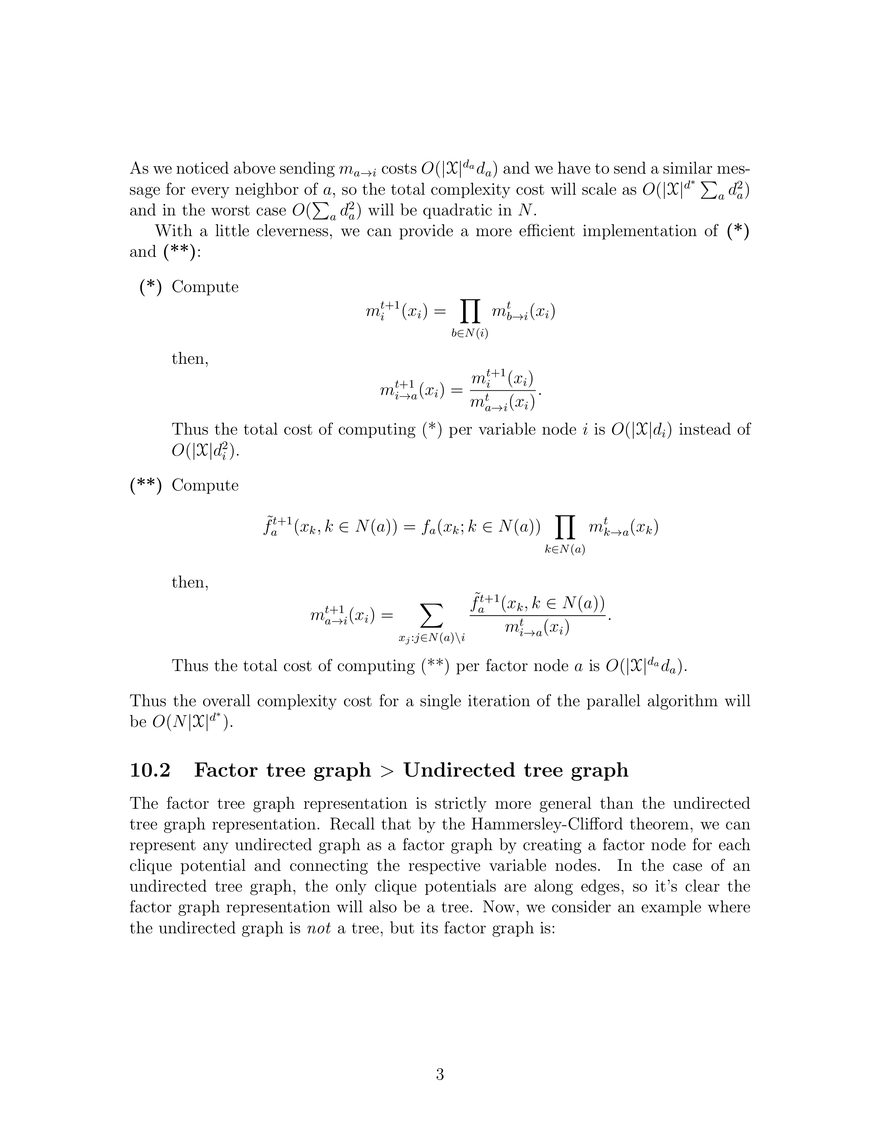 Sum-Product on Factor Tree Graphs, MAP Elimination Algorithm - Page 3