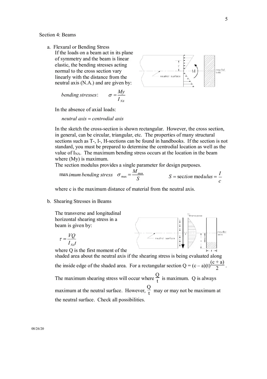 Mechanicsof Materials Formula Sheet - Page 7