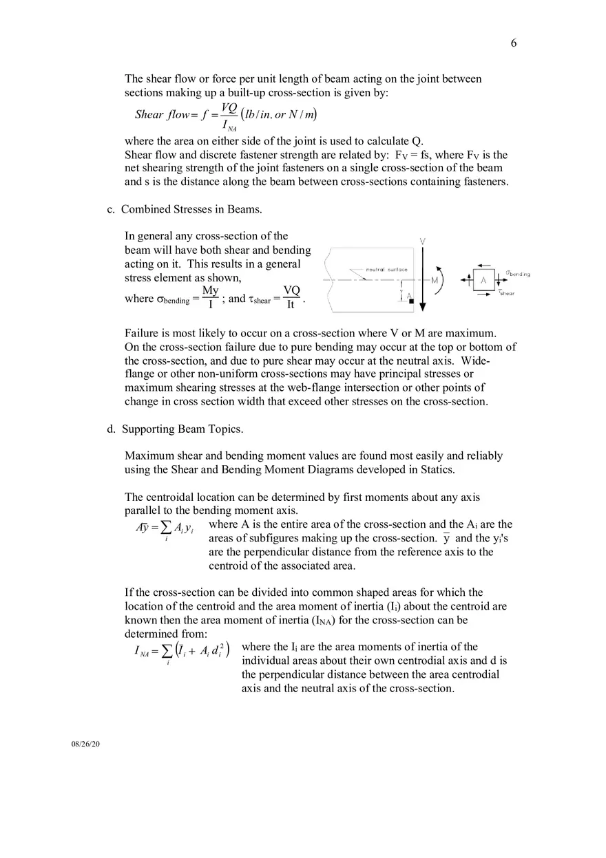 Mechanicsof Materials Formula Sheet - Page 8