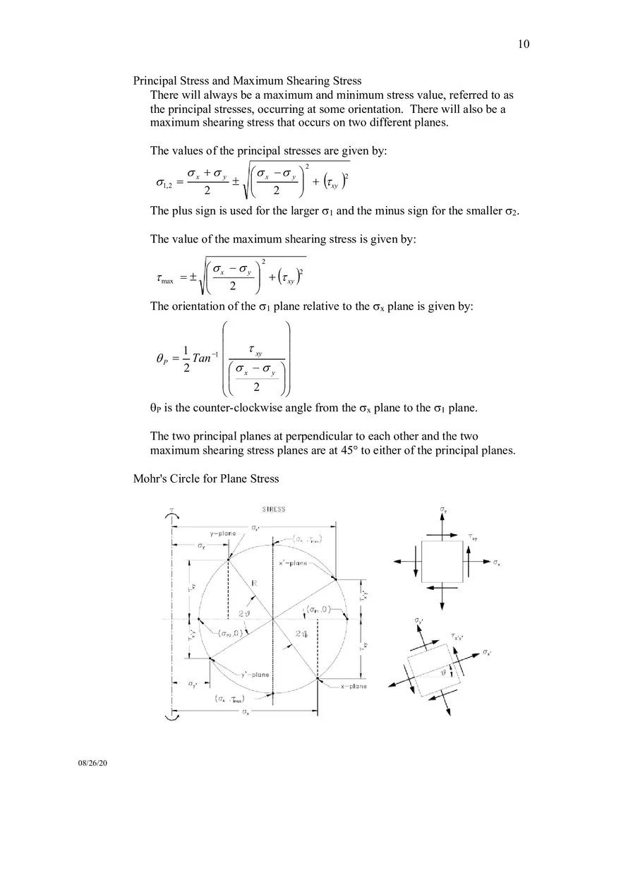 Mechanicsof Materials Formula Sheet - Page 12