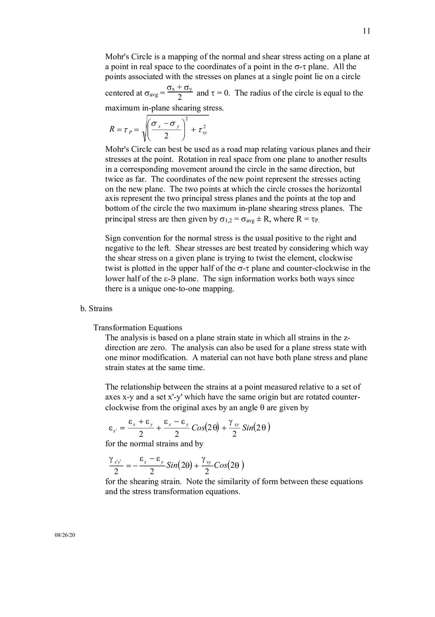 Mechanicsof Materials Formula Sheet - Page 3