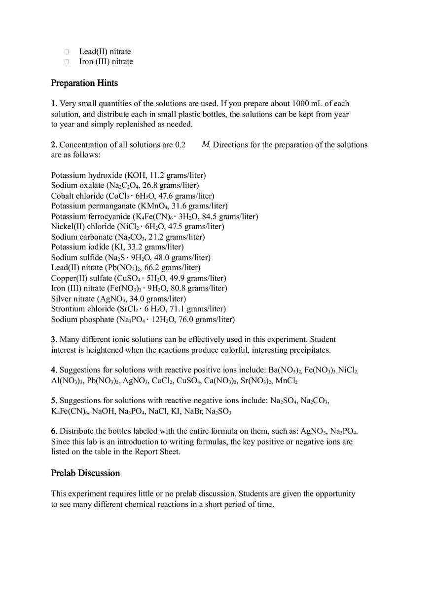 Forming and Naming Ionic Compounds Lab - Page 5