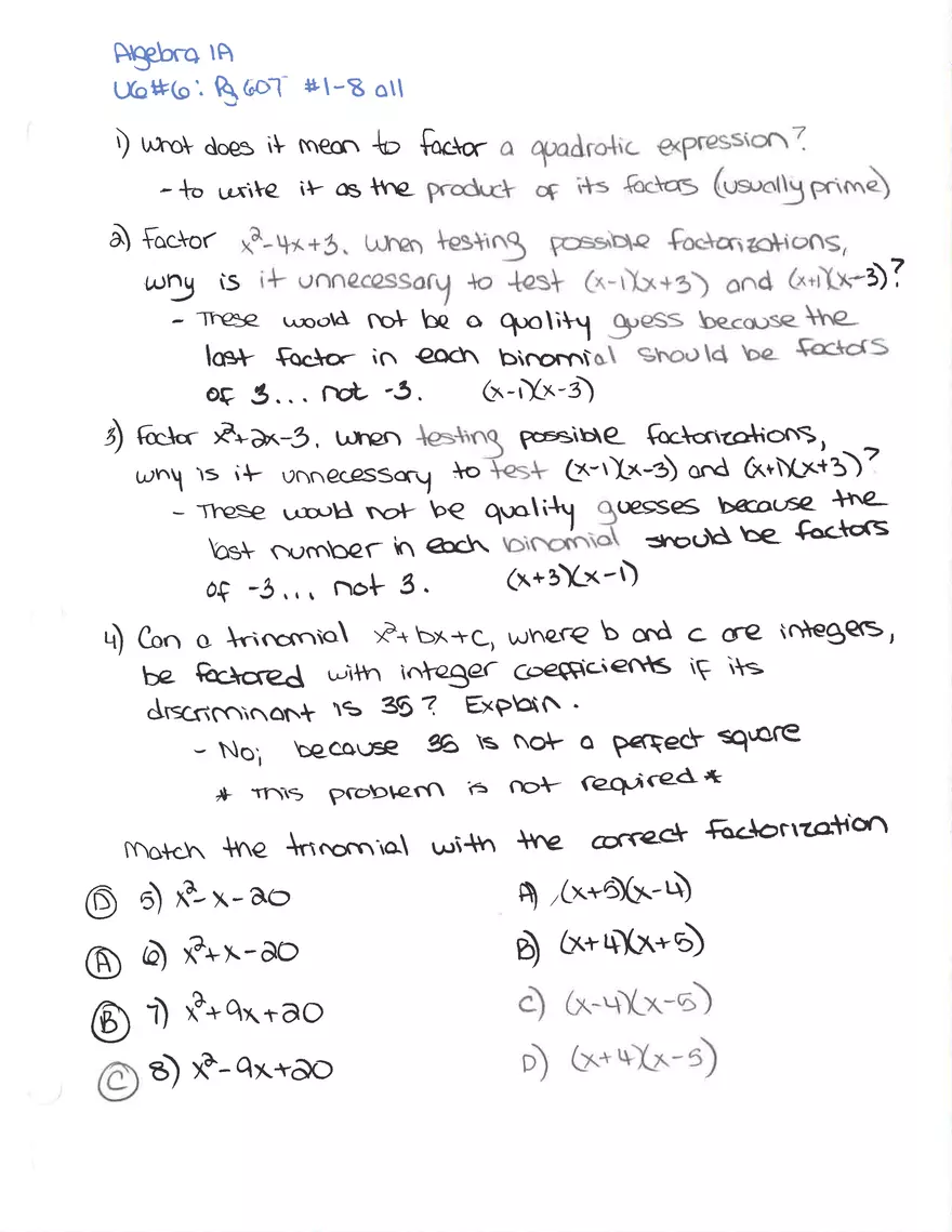 Unit 6 Homework Solutions 6 - Page 1