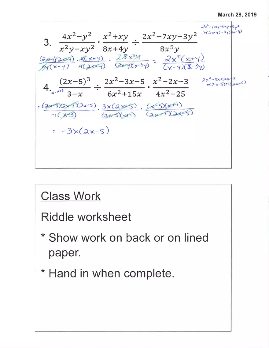 Algebra Homework 2019 - Page 3