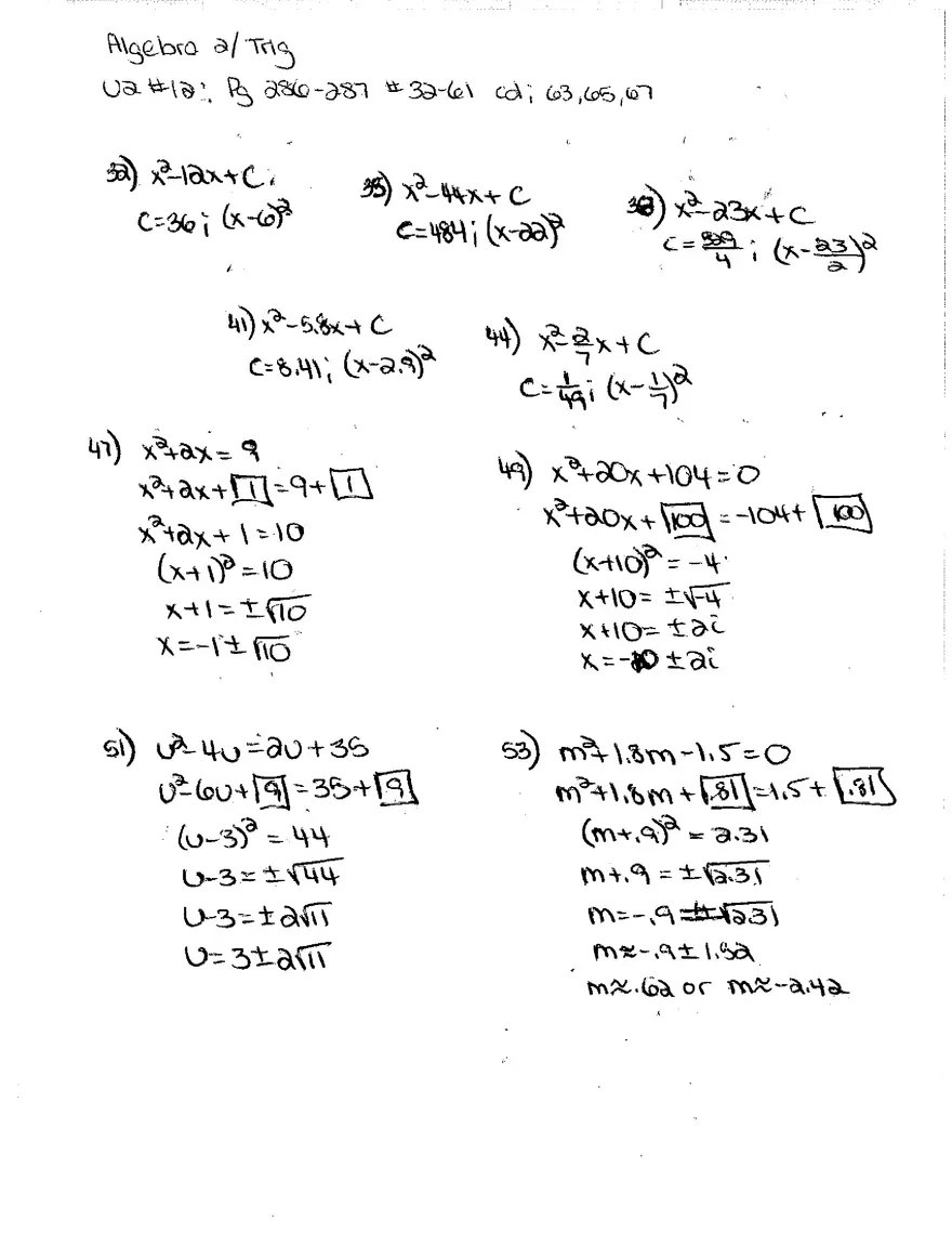Algebra Unit 2 Packet - Page 8