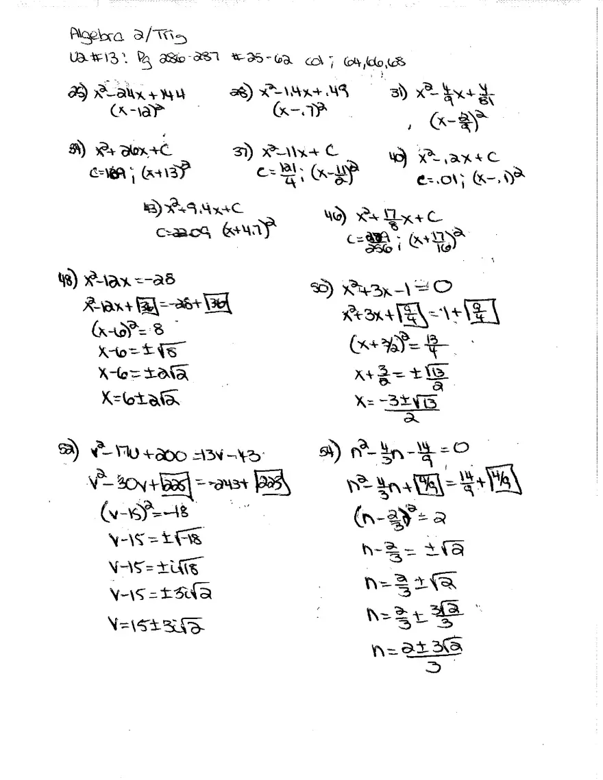 Algebra Unit 2 Packet - Page 10