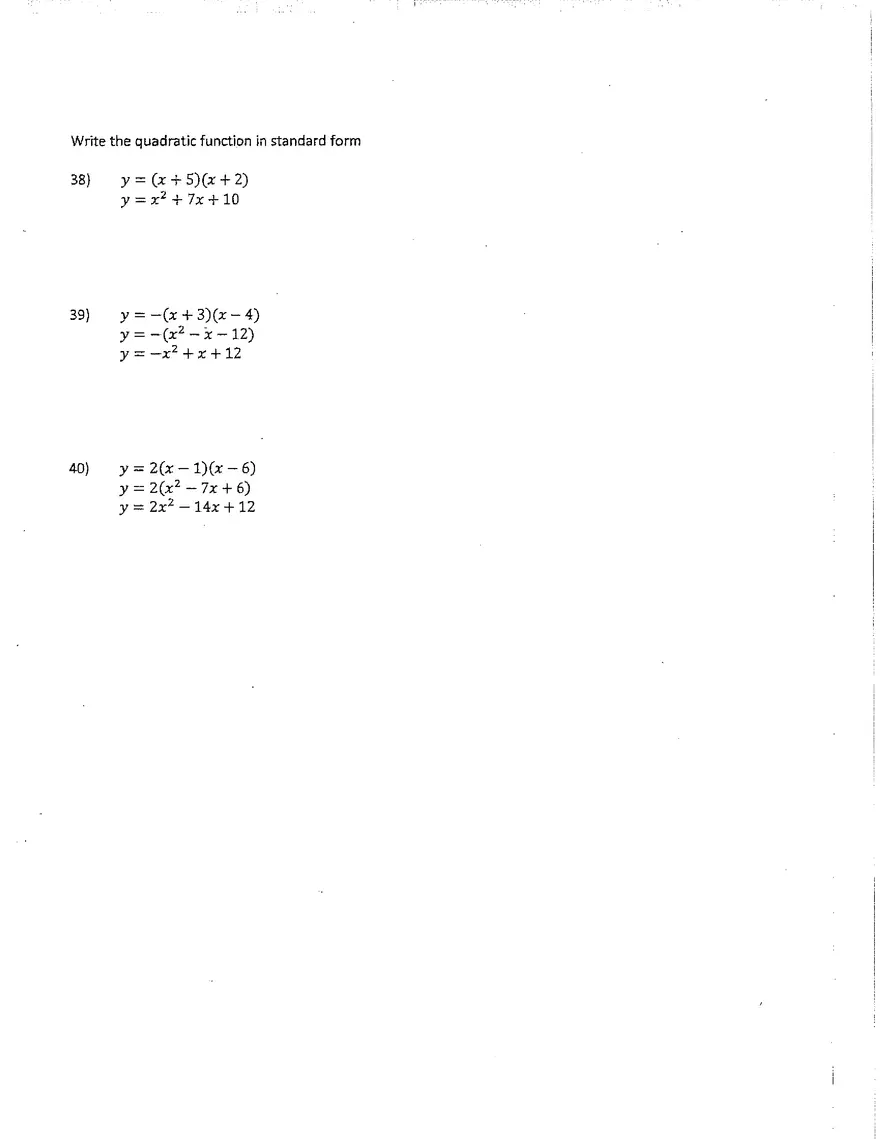 Algebra Unit 2 Packet - Page 27