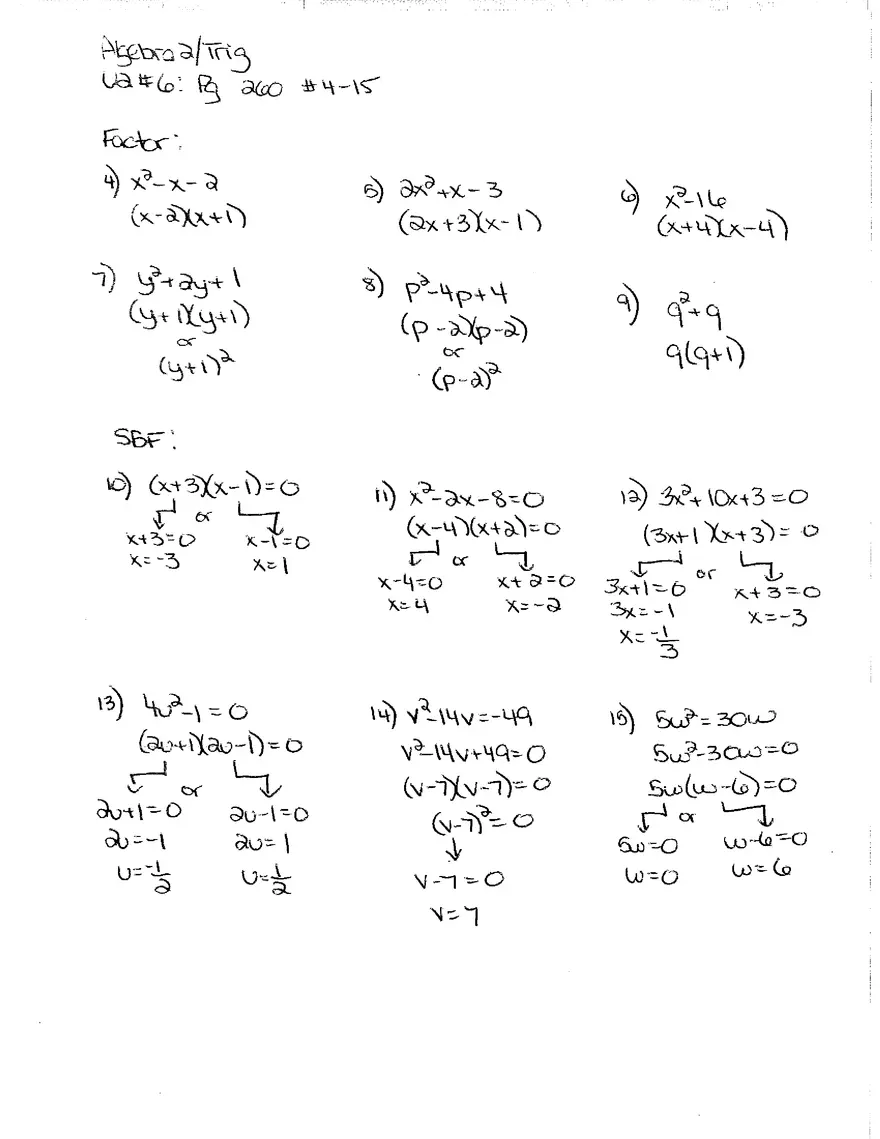 Algebra Unit 2 Packet - Page 30
