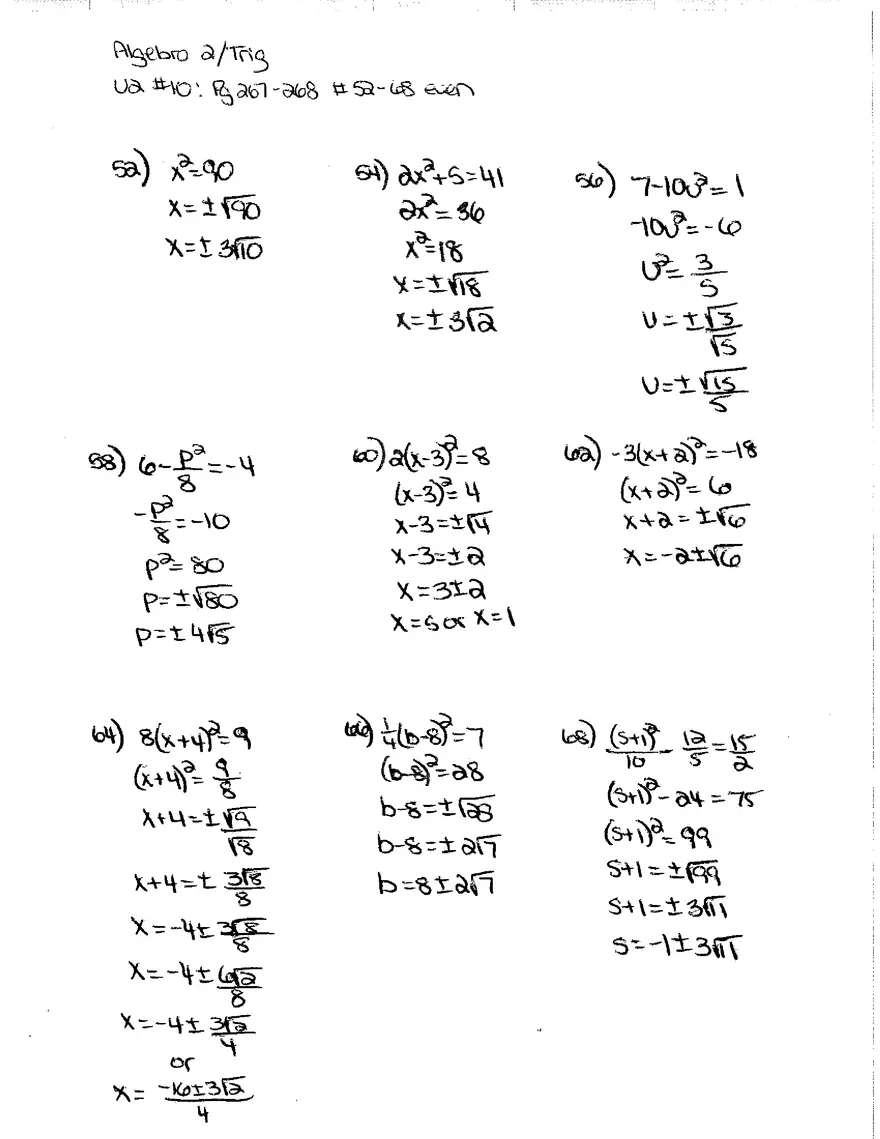 Algebra Unit 2 Packet - Page 6