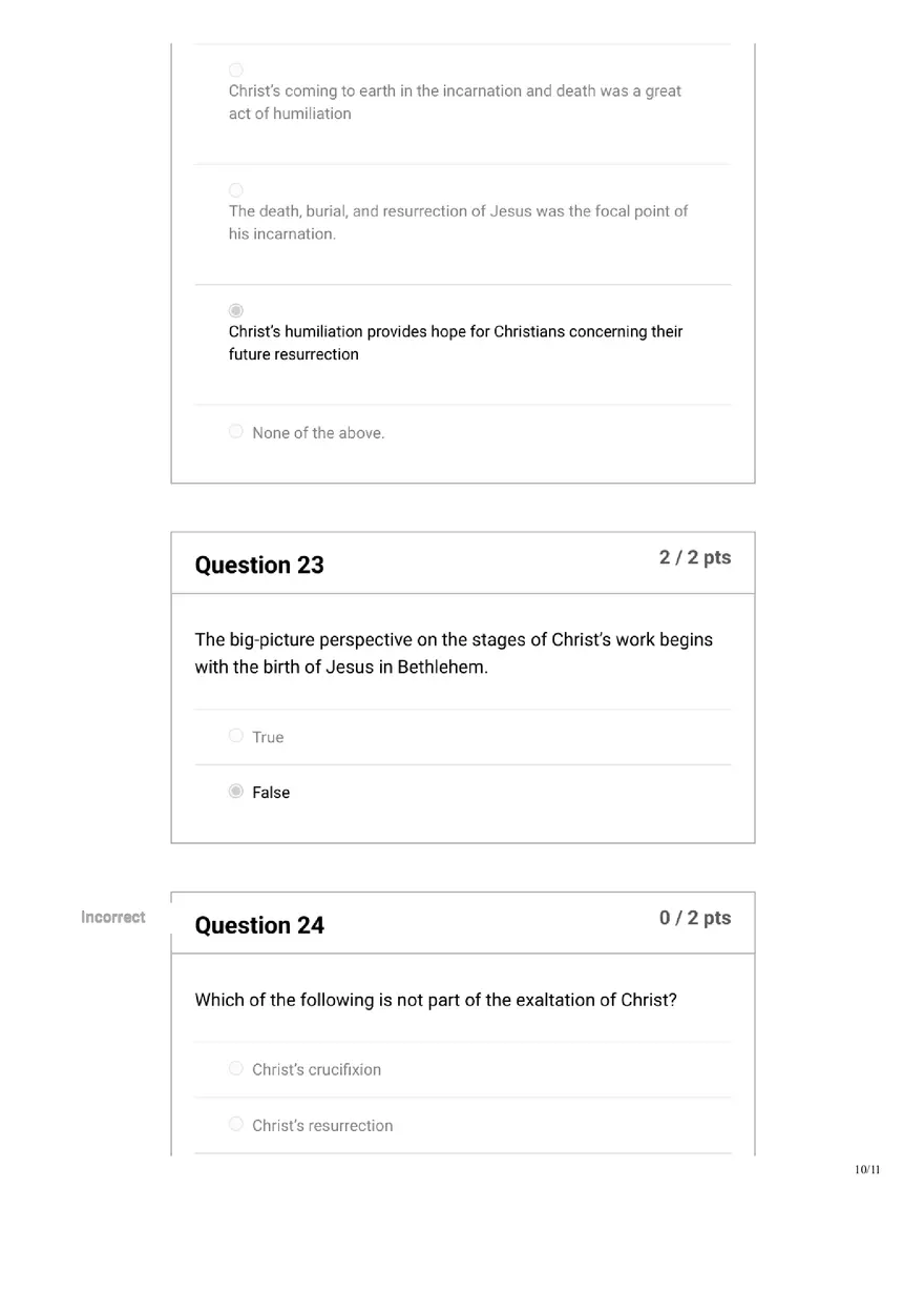 Quiz Introduction to the Study of Jesus - Page 10
