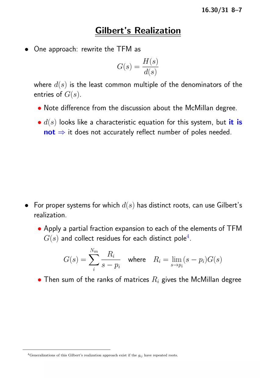 System Zeros and Transfer Function Matrices - Page 14