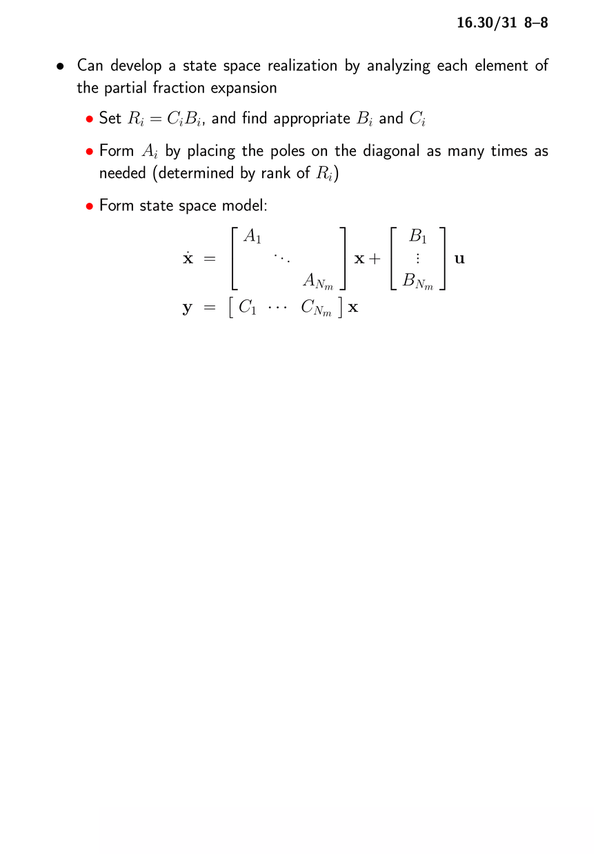System Zeros and Transfer Function Matrices - Page 15