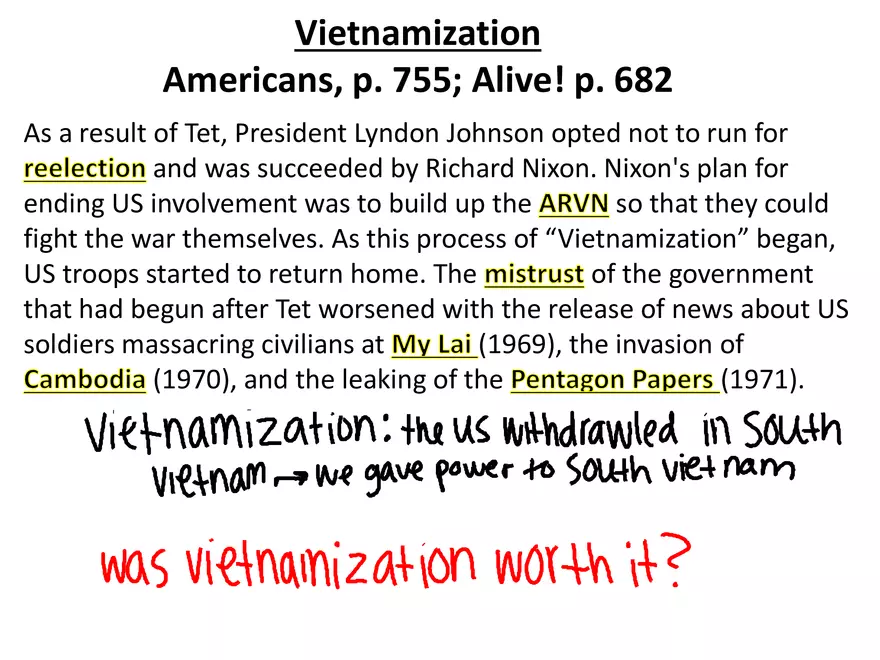 Vietnam War Study Guide (Set 2 of 2) - Page 10