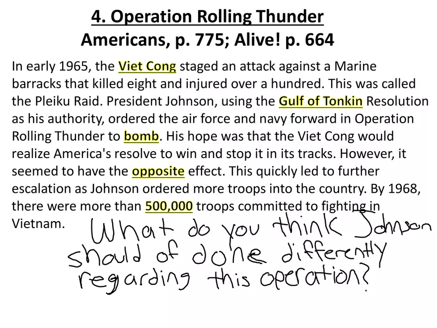 Vietnam War Study Guide (Set 2 of 2) - Page 29