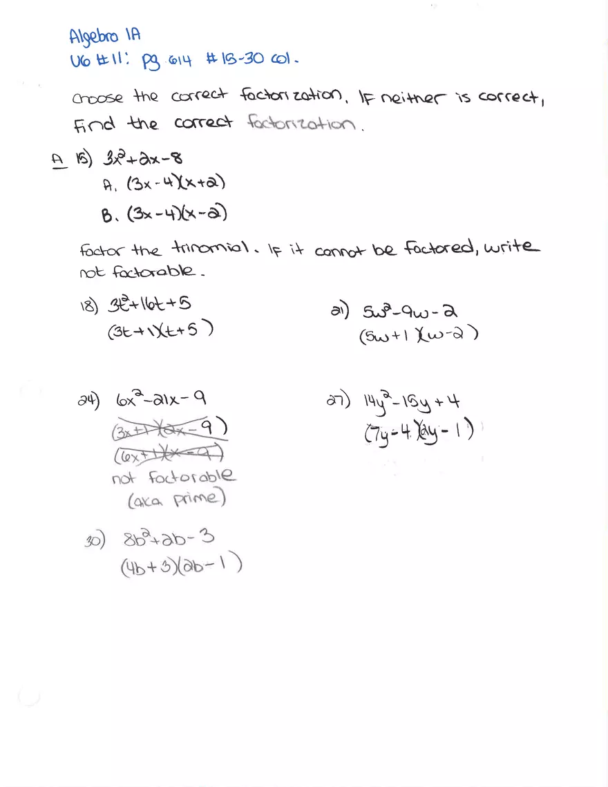 Unit 6 Homework Solutions 11 - Page 1