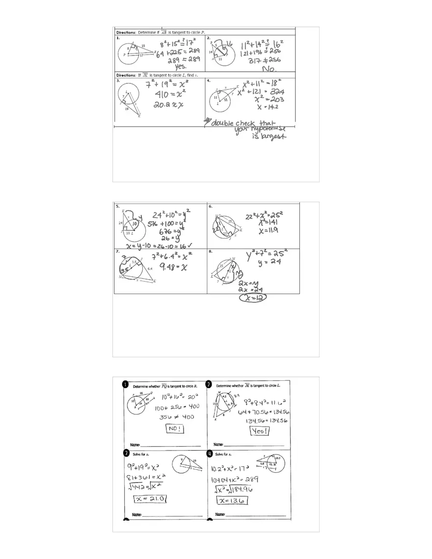 Tangents Class Notes - Page 2