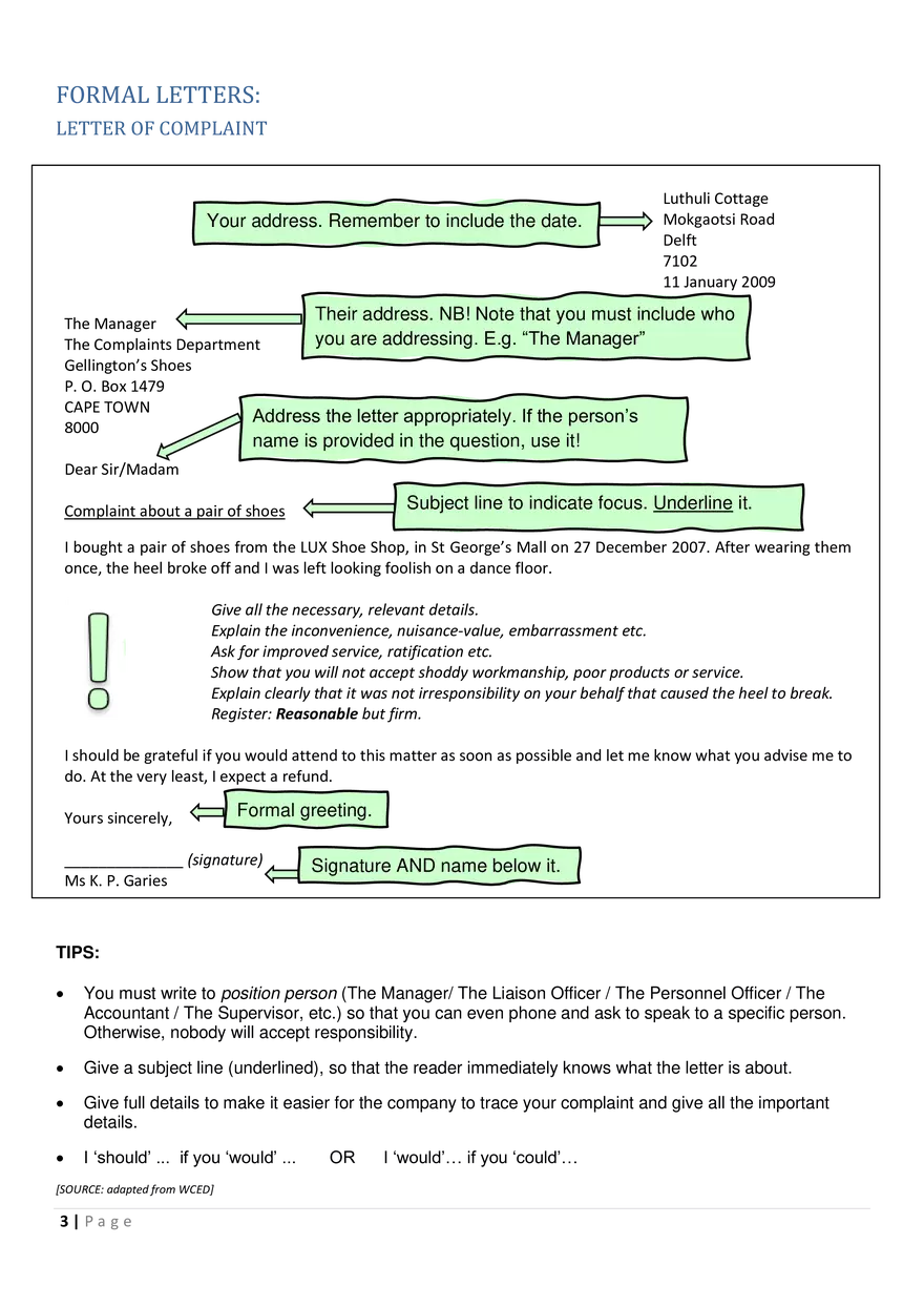 Transactional Writing Formats - Page 8