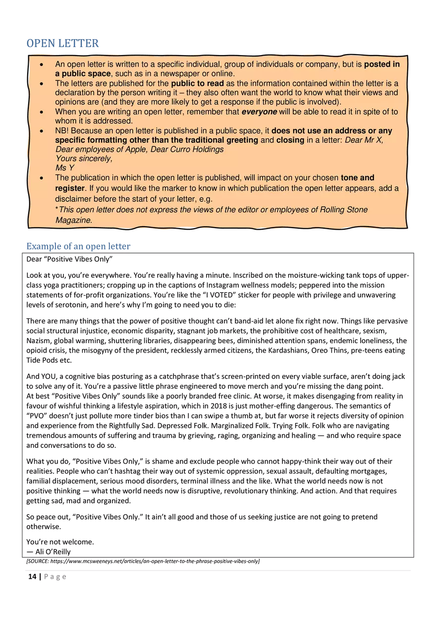Transactional Writing Formats - Page 6