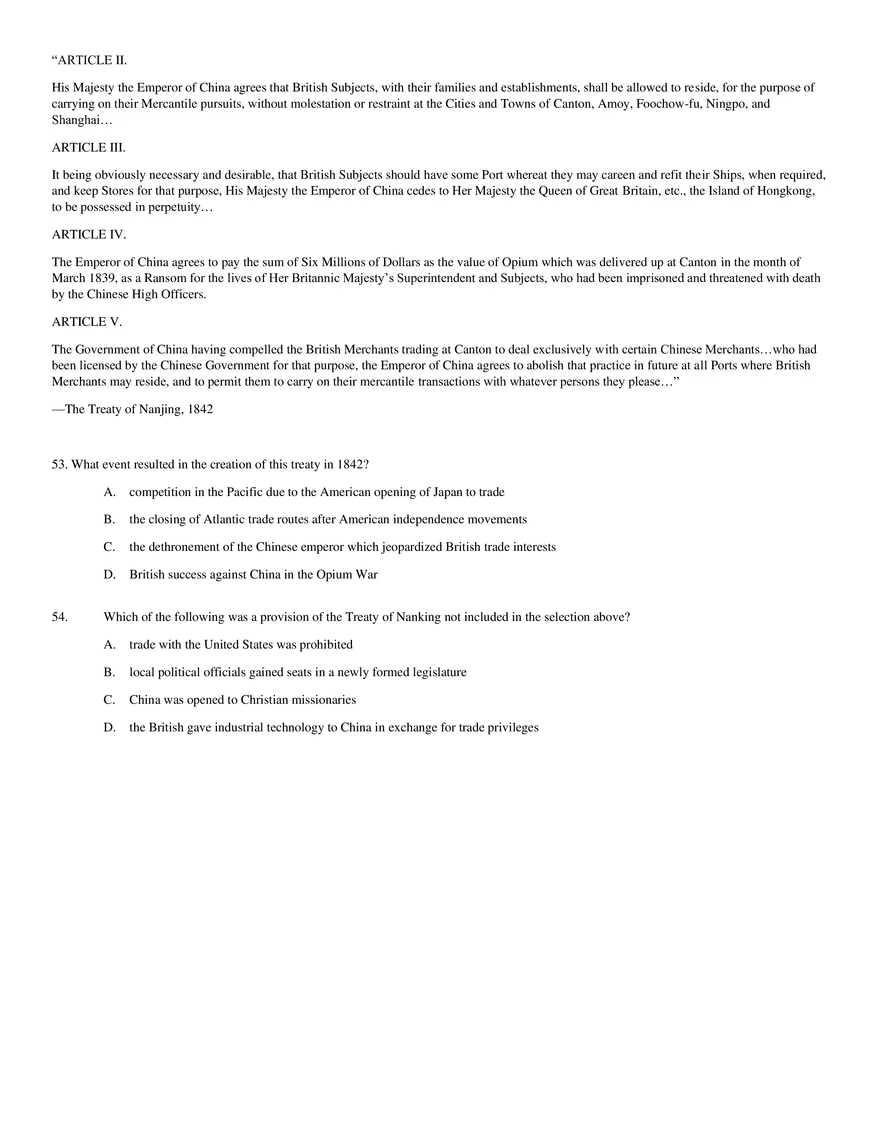 19th Century Test Euro-nationalism and Imperialism - Page 4