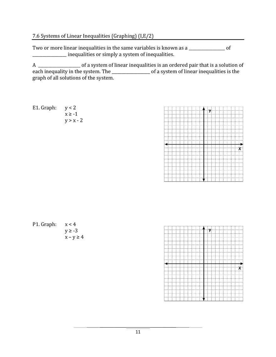 Unit 4 Systems of Equations - Page 3