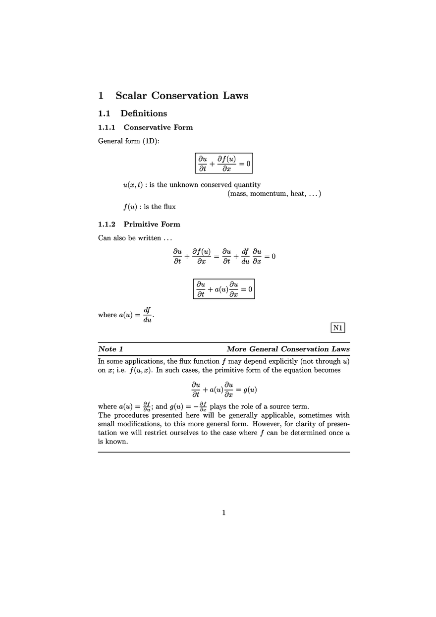 Hyperbolic Equations: Scalar One-Dimensional Conservation Laws - Page 2