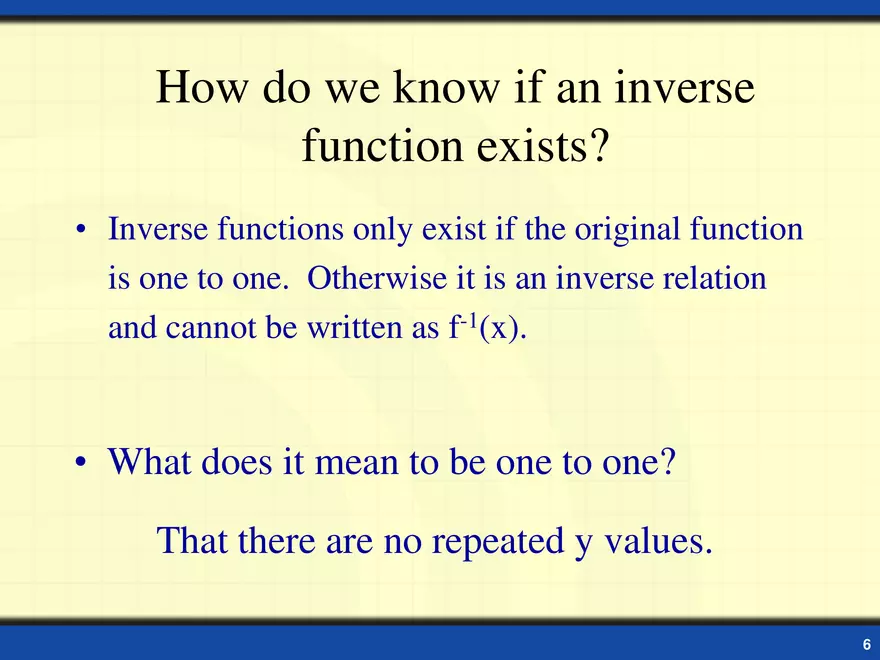 Inverse Functions - Page 12