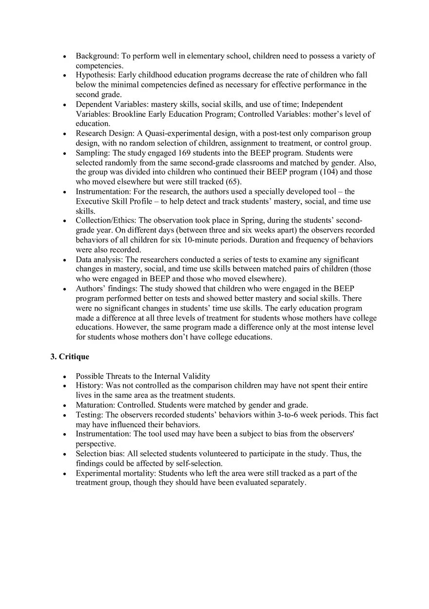 Sample Example of Article Critique and Review - Page 9