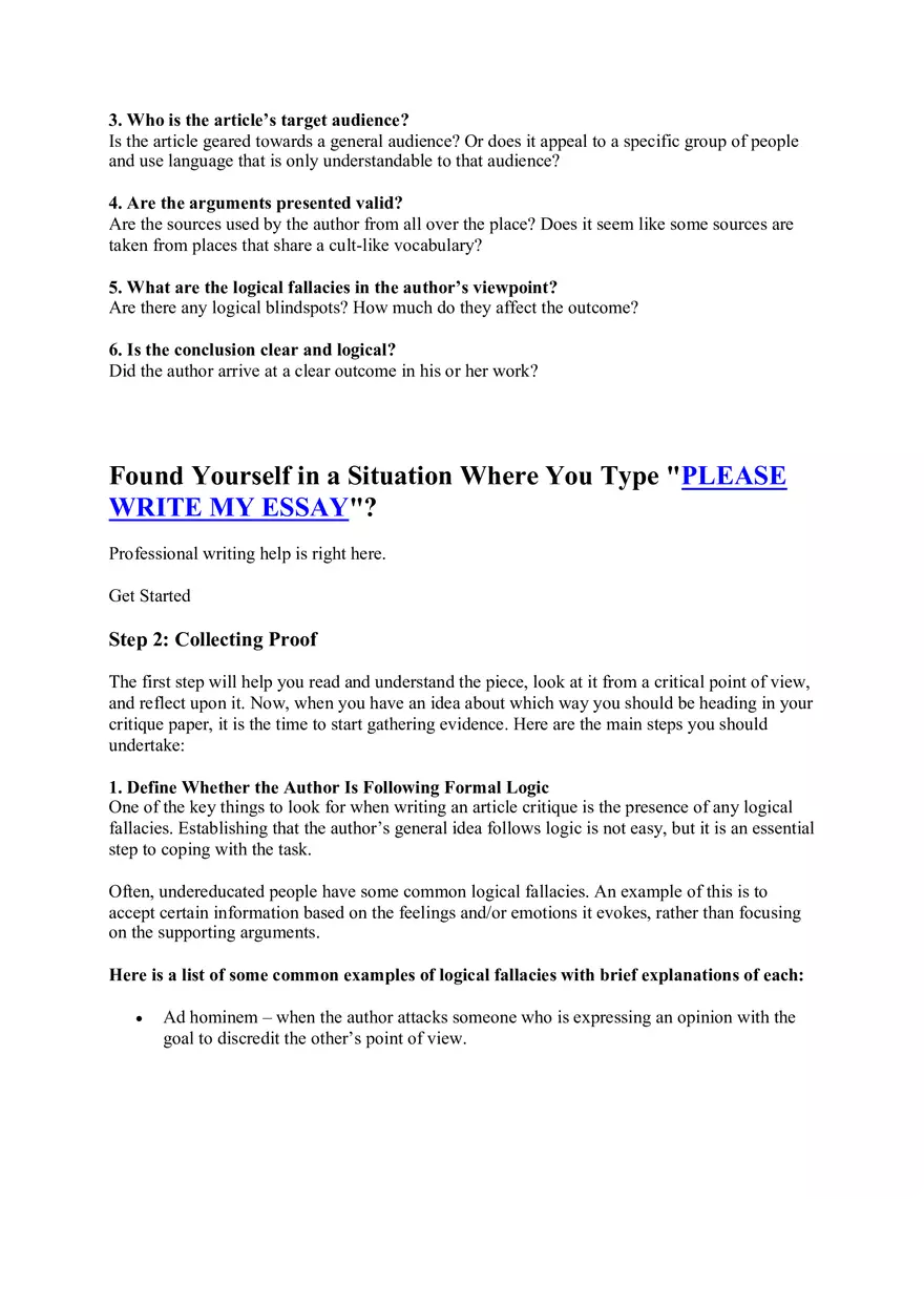 Sample Example of Article Critique and Review - Page 2