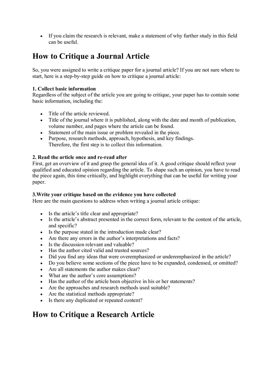 Sample Example of Article Critique and Review - Page 5